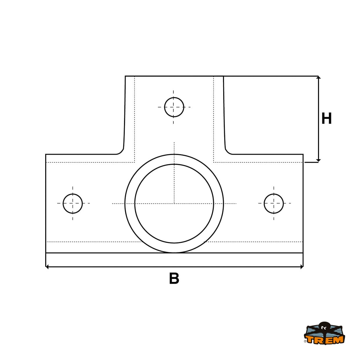Angolare 90° a 4 vie microfuso - immagine 2