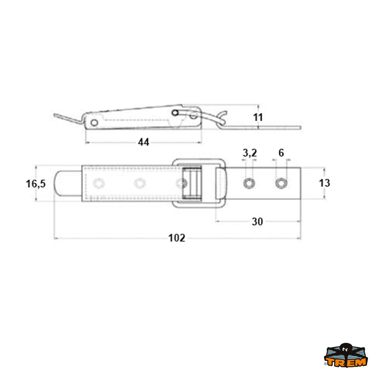 Chiusura per portelli e gavoni in acciaio inox AISI 316 - immagine 2