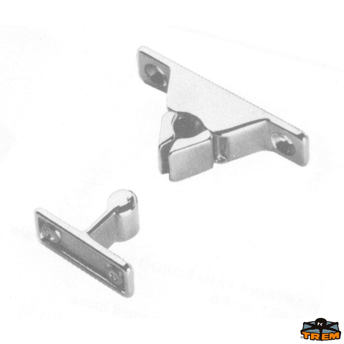 Fermaporta in ottone cromato Z4300165
