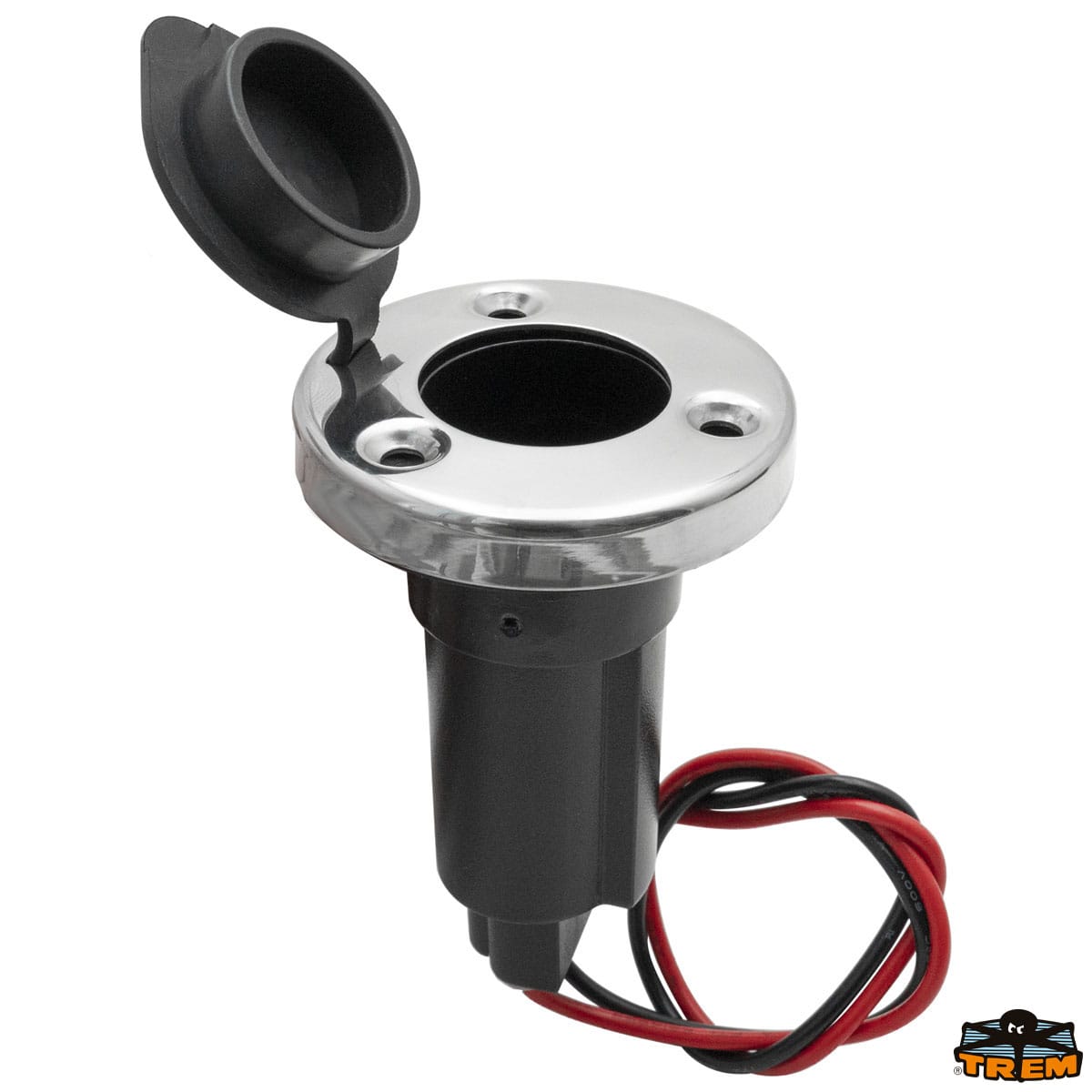 Base di ricambio per aste ad incasso su piano in nylon + acciaio inox AISI 316