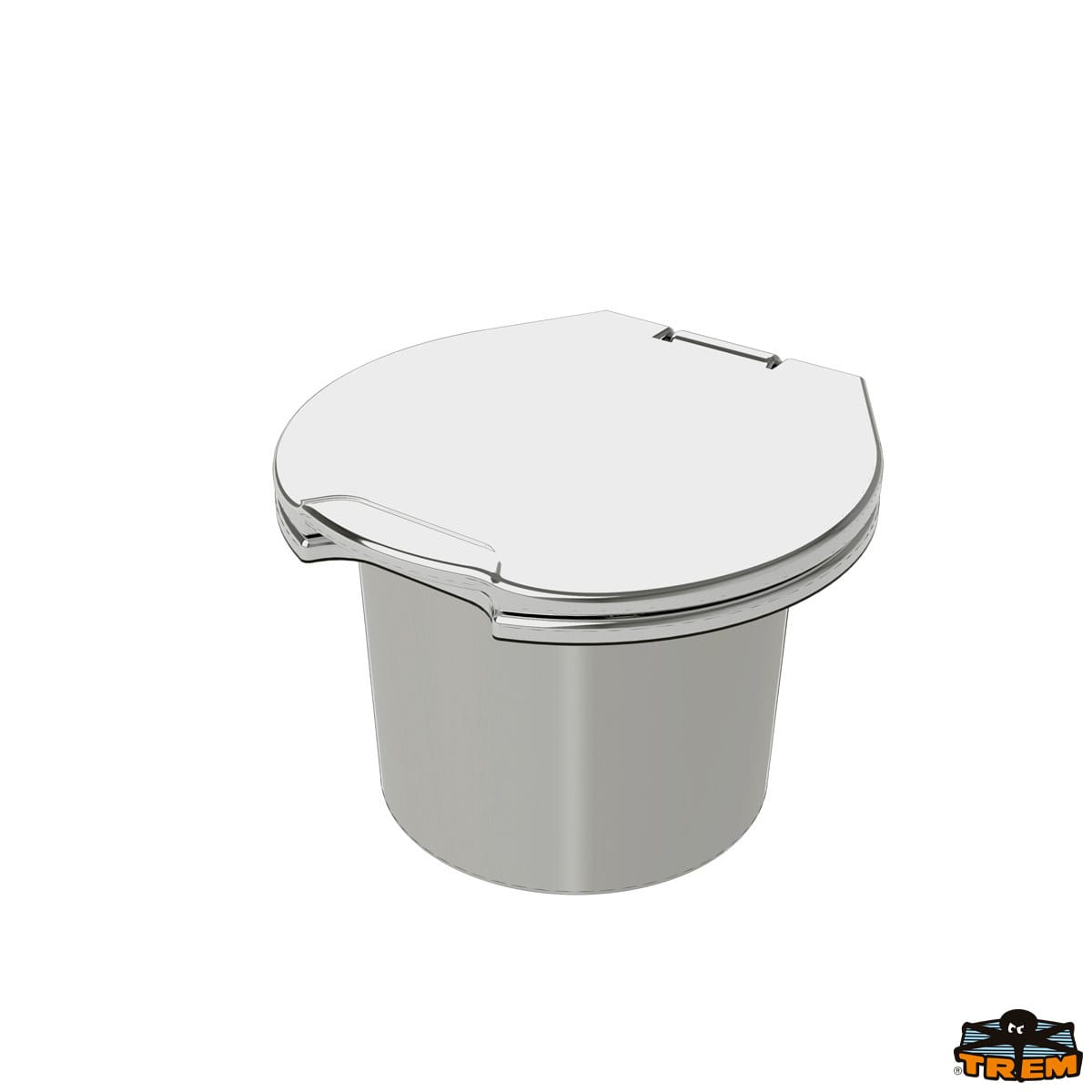 Contenitore mixer in ottone cromato flat - immagine 2