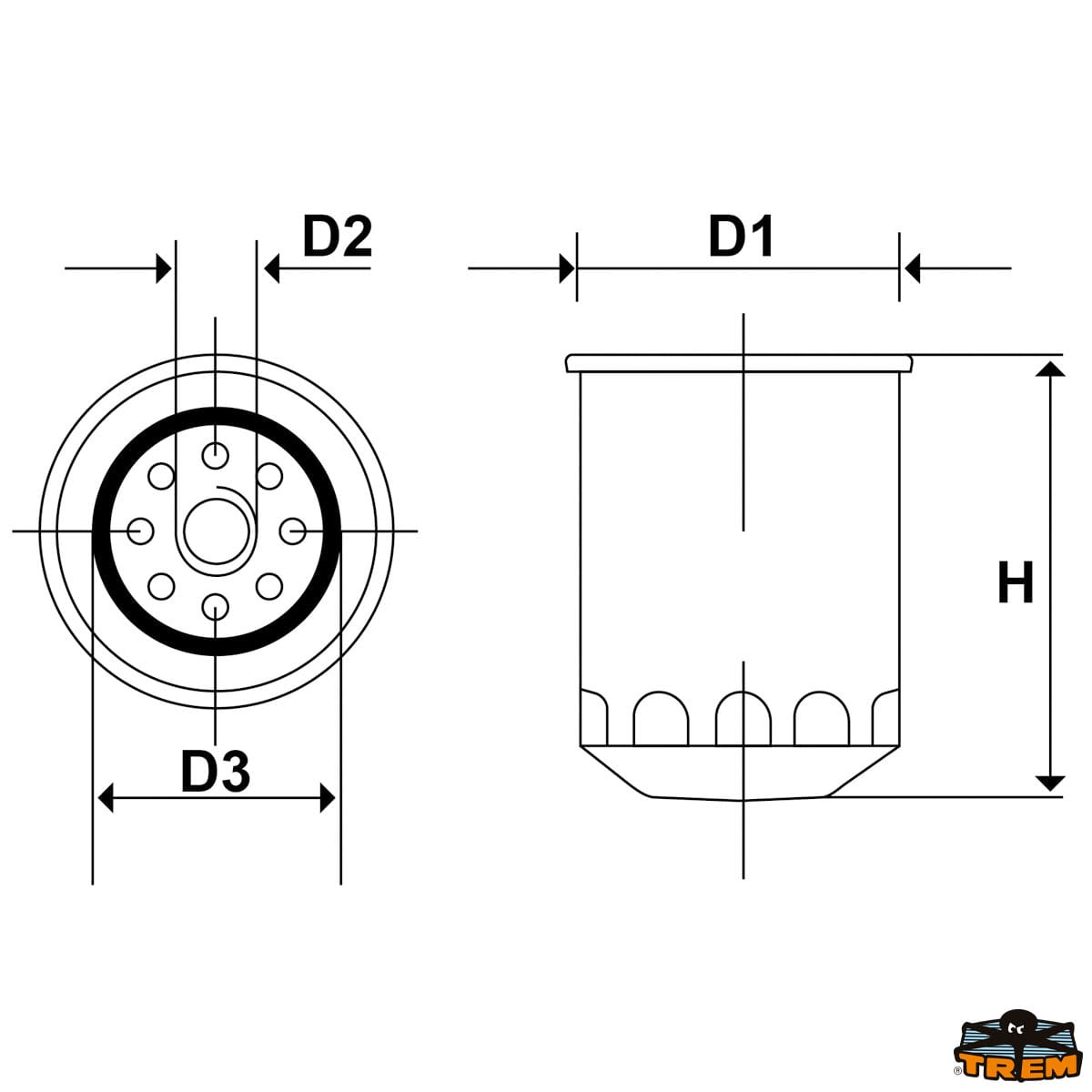 Filtro olio motori benzina motore Volvo OEM - 835440 - immagine 2